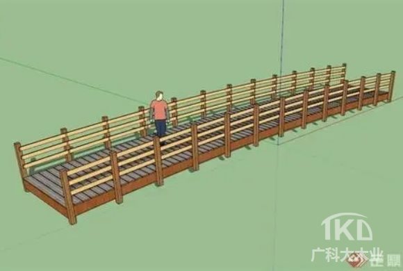 防腐木棧道效果圖